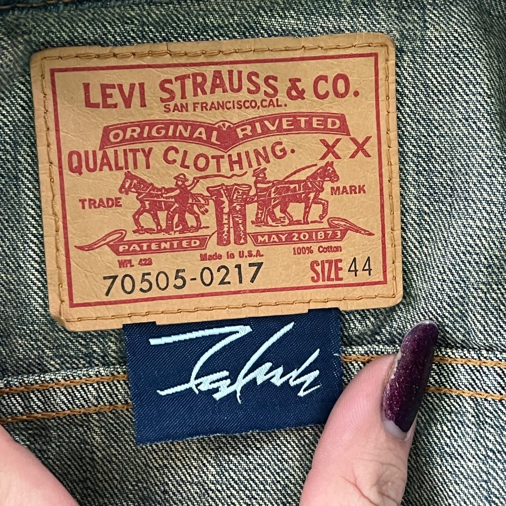 Levi x Futura Laboratories 39meg denim jacket and pant set 2005 - Picture 8 of 16